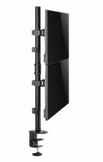 Gembird Gembird MF-2DU nosilec za 2 monitorja 17-32 palcev, do 9kg, črn