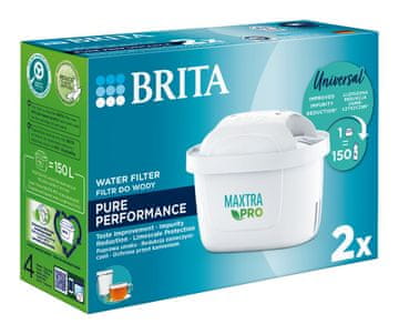 Brita Brita MX+ Pro Pure Performance vložek za filtriranje vode, 2 kosa, bel