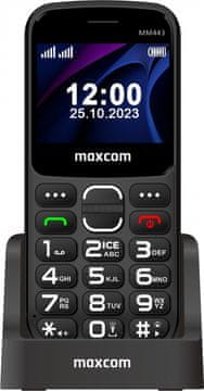 MaxCom MaxCom Comfort MM443 mobilni telefon 4G, 1700 mAh, črn