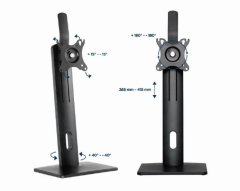 Gembird Gembird MF-1U stojalo za monitor, črno