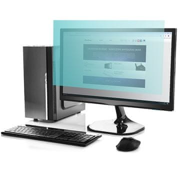 slomart Qoltec 510750 filter za modro svetlo 23,8" 16:9, mat