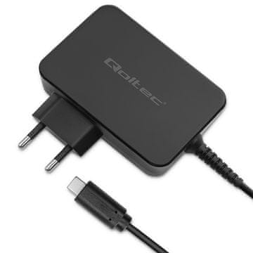 Qoltec Qoltec PD 120W Turbo hitri polnilnik, USB-C, črna