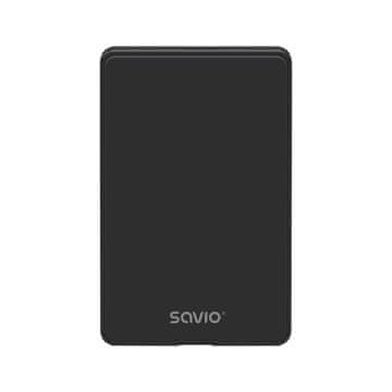 SAVIO Savio AK-73 ohišje za 2.5" HDD/SSD, USB 2.0, črno