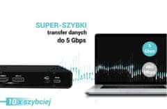 I-TEC i-tec Universal Dual 4K Display priklopna postaja, 85W PD