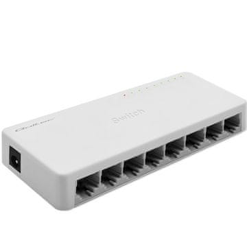 Qoltec Qoltec 8-Port Gigabit Ethernet stikalo, 1000Mbps