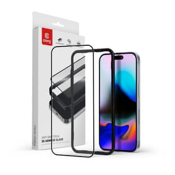 Crong CRONG 3D Armour Glass zaščitno steklo za iPhone 16 Pro, 9H Full Glue