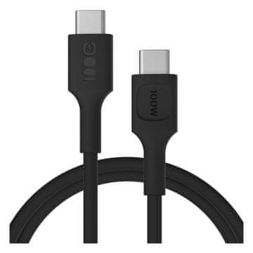 Green Cell Green Cell PowerFlex USB-C na USB-C kabel 100W, 1.2m, črn