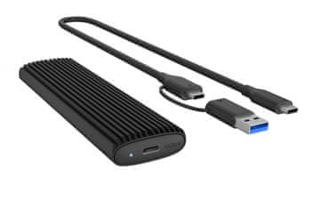 IcyBox IcyBox IB-1808MCT-CU31 ohišje za M.2 NVMe/SATA SSD, USB 3.1 Gen 2, Type-C