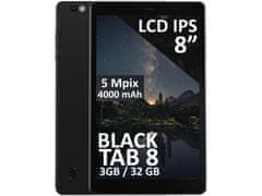 Blow Tablica BlackTAB8 8" 4G LTE, 3/32GB, črna
