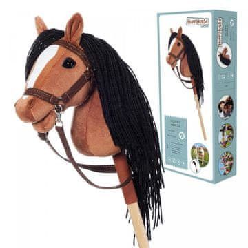 Tootiny Tootiny HOPPIHORSE A4 konj na palici, temno rjava (gniada)