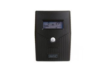 Digitus Digitus DN-170064 UPS 800VA/480W, Line-Interactive, LCD, AVR, 2x Schuko