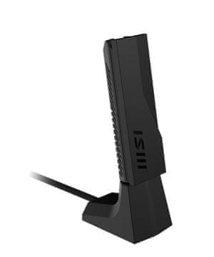 MSI MSI BE6500 WiFi 7 USB adapter, črna