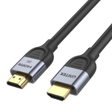 Unitek Unitek C11086GY01-2M HDMI 2.1 8K 60Hz kabel, 2m, črn