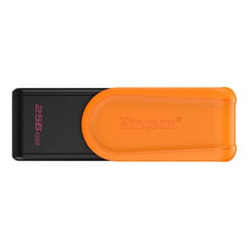 slomart Kingston DataTraveler Exodia S USB ključek 256GB, USB 3.2 Gen 1, črn/oranžen