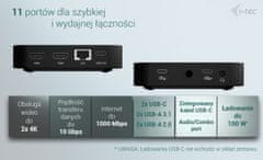 I-TEC i-tec USB-C Docking Station 2x HDMI, PD + 100W polnilec