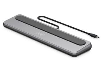 Digitus Digitus DA-70836 USB-C priklopna postaja 12-portna, do 8K/30Hz, 3 monitorji, PD 100W