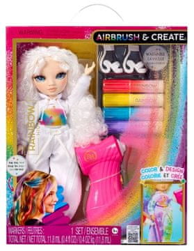 MGA Rainbow High Air Brush lutka z zelenimi očmi