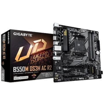Gigabyte GIGABYTE B550M DS3H AC R2 matična plošča, AM4, DDR4, Wi-Fi 5