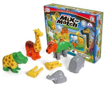 slomart MALIK MalBlo Magnetic Jungle Animals gradbeni bloki, komplet