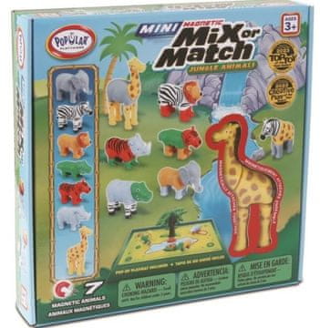 slomart MALIK MalBlo MAGNETIC Mini Živali iz džungle, komplet