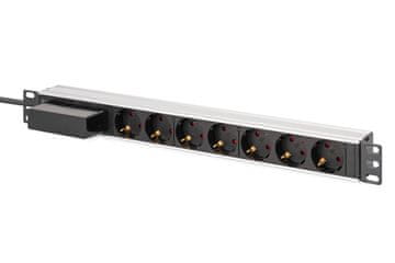 Digitus Digitus DN-93503 PDU Rack napajalna letev 19", 7x Schuko, 1.8m, 16A