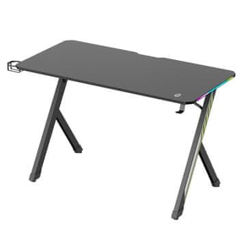Maclean NanoRS RS102 Gaming Desk 120x60cm RGB, črna