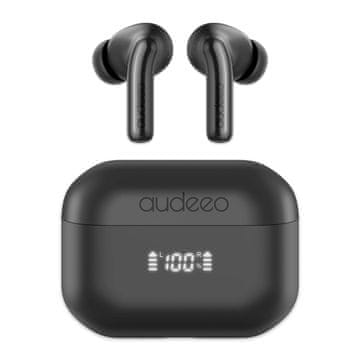 TWS Audeeo Novatune TWS slušalke, Bluetooth, črne