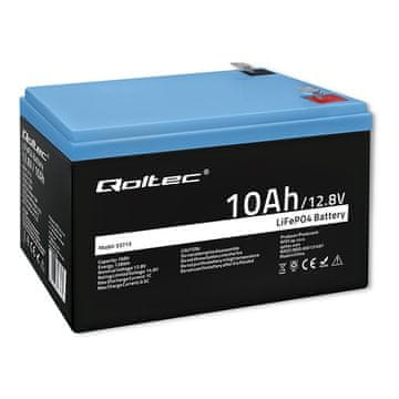 Qoltec Qoltec LiFePO4 akumulator 12.8V 10Ah 128Wh z BMS