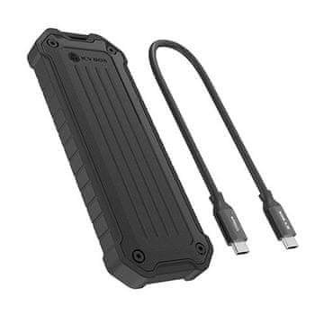 IcyBox IcyBox IB-1827MCP-C31 zunanja M.2 NVMe/SATA SSD enklava, USB 3.2 Gen 2, 10 Gbit/s, črna