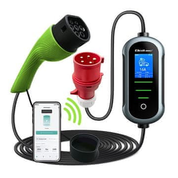 Qoltec Qoltec 524375 polnilnik za EV 22kW, Tip 2, 400V, Wi-Fi, LCD