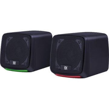 slomart Defender J3 2.0 računalniški zvočniki 6W LED USB, črni