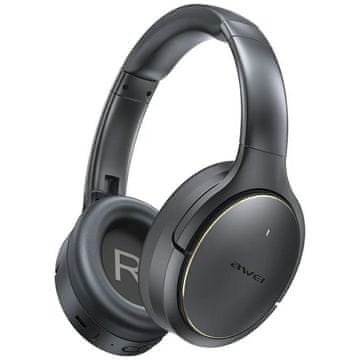 Awei AWEI AT20 ANC ENC naglavne slušalke Bluetooth 6.0, črne