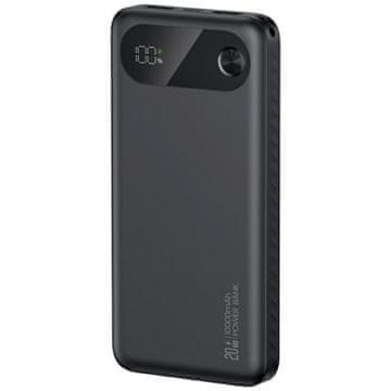USAMS USAMS PB80 Power Bank 10000mAh 20W PD, 2xUSB-A + USB-C, črna