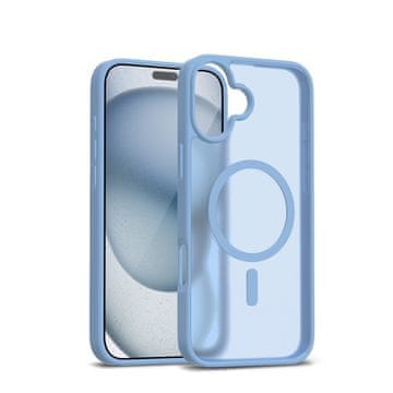Crong CRONG Hybrid Matte Magnetic Etui MagSafe ovitek za iPhone 17, modra