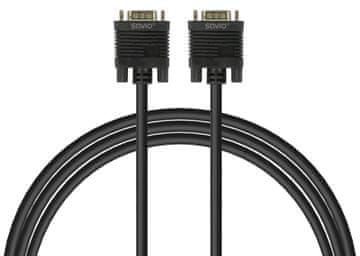 SAVIO Savio VGA kabel (M) - VGA (M) CL-202, 1.8m, črn