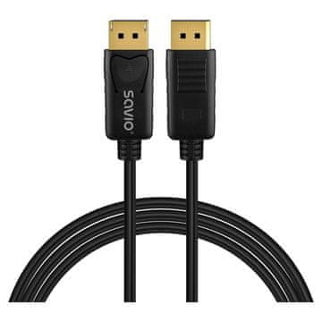 SAVIO Savio CL-206 kabel DisplayPort v1.4, 3m, črn