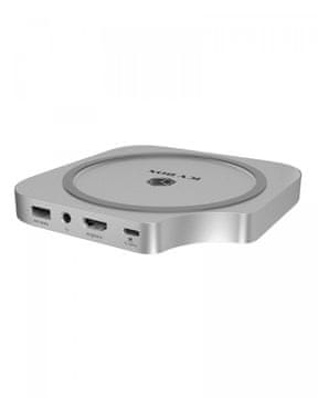 IcyBox IcyBox IB-DK100 Docking Station za Mac Mini M4, 7 v 1, M.2 NVMe