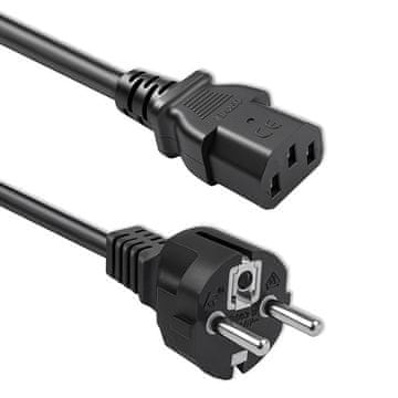 slomart Qoltec 546278 napajalni kabel SCHUKO CEE 7/7 (E/F) | IEC C13 | 3m, baker