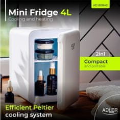 Adler Adler AD 8084 mini hladilnik 4L, bela