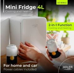 Adler Adler AD 8084 mini hladilnik 4L, bela