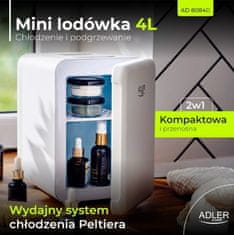 Adler Adler AD 8084 mini hladilnik 4L, bela