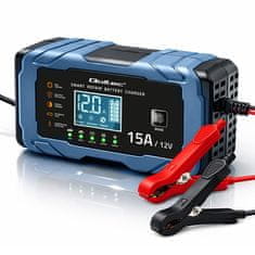 Qoltec Qoltec 526669 polnilnik akumulatorjev 12V 15A, AGM/GEL/LiFePO4