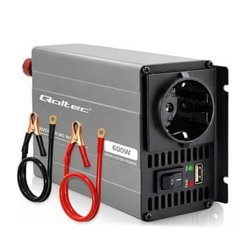 Qoltec Qoltec 526805 pretvornik napetosti 12V na 230V, 300/600W