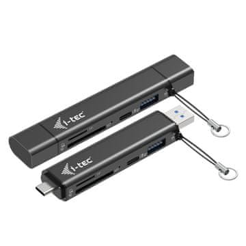 I-TEC i-tec čitalnik kartic USB-C/USB-A, SD/microSD, 2x USB-A