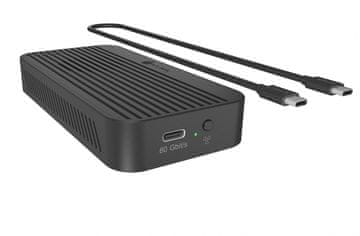 IcyBox ICY BOX IB-3810-TB3 ohišje za M.2 NVMe SSD, Thunderbolt 5, 80 Gbps