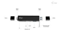 I-TEC i-tec čitalnik kartic USB-C/USB-A, SD/microSD, 2x USB-A