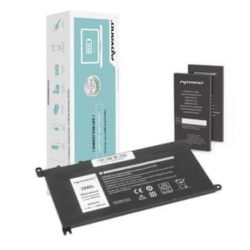 movano Baterija WDX0R P75F, P62F, P66F, T2JX4, WDXOR za Dell - 3400 mAh (39 Wh)