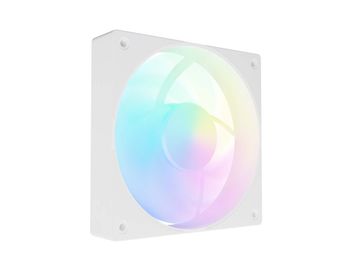 slomart Natec Fury Sai S12 ARGB PWM 120mm računalniški ventilator, bel