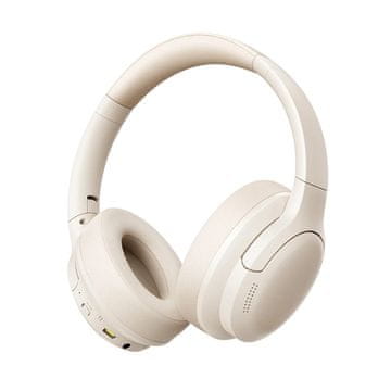 BASEUS Baseus BASS LITE Bluetooth 6.0 slušalke na ušesa, bež