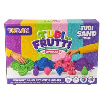 Tuban TUBAN Tubi Frutti senzorični pesek, komplet za igro